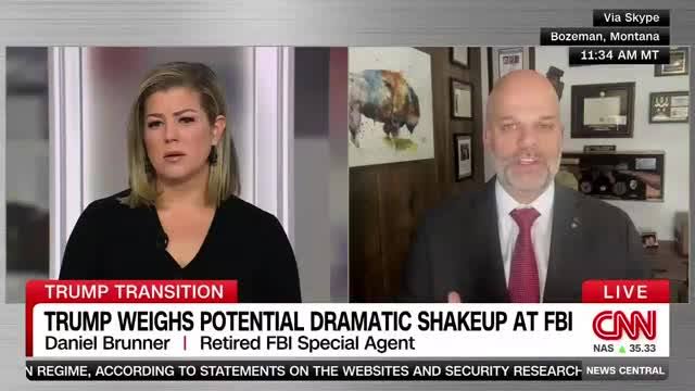 Daniel Brunner entrevistado en vivo por CNN sobre un posible recambio en la dirección del FBI